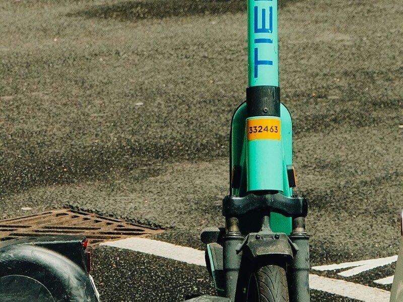 E‑Scooter Frontansicht – Symbol für Tuning